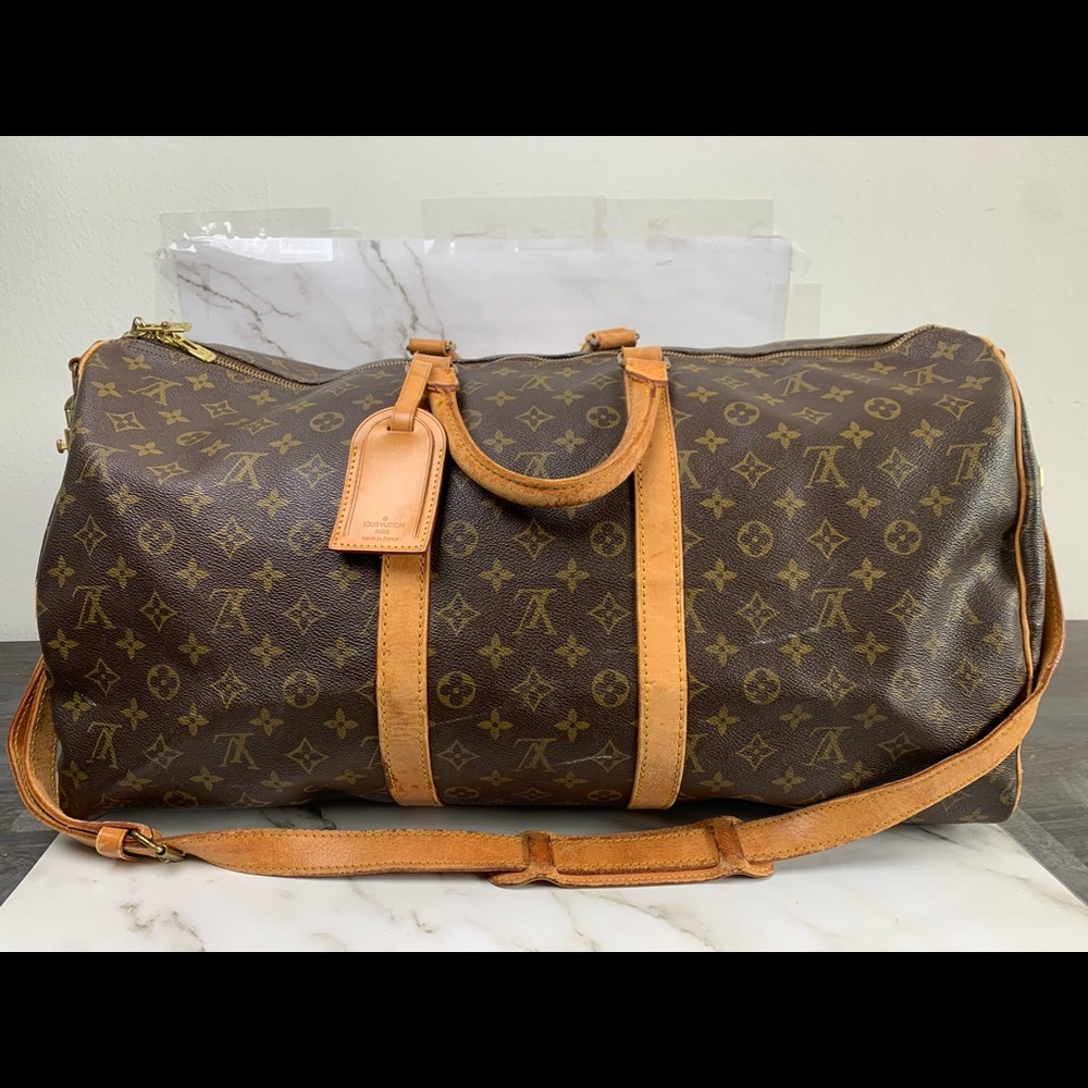 Louis Vuitton Monogram Keepall Bandouliere 55